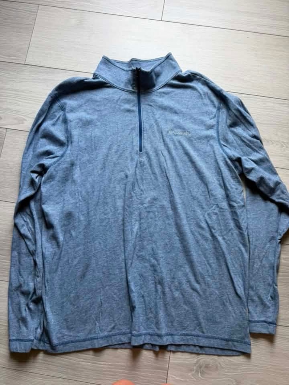 Columbia Men's Heather Blue 1/4 Zip Pullover